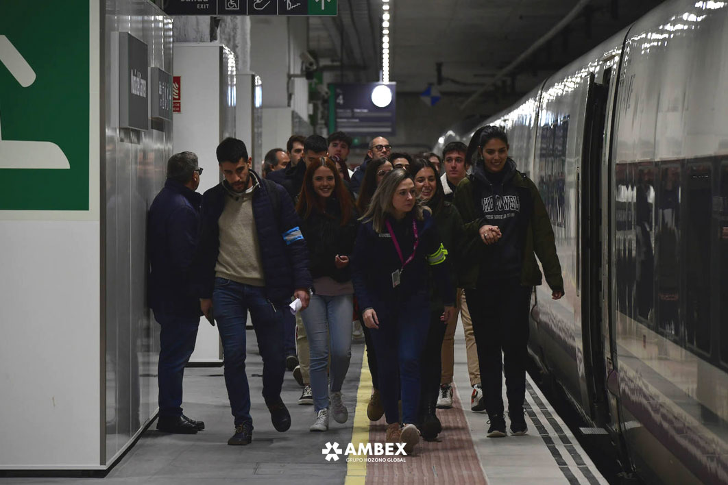 Ambex participa en el simulacro de incendio en la estación del AVE en Murcia